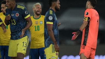 Pelea entre Neymar y Miguel Borja