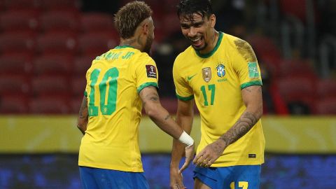 Neymar marcó y asistió en el partido contra Ecuador.