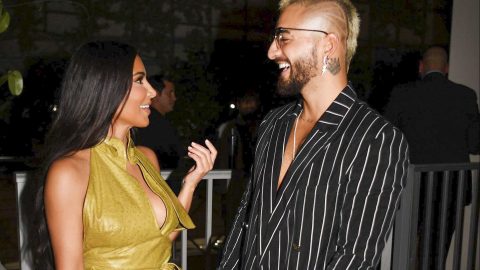 Maluma y Kim Kardashian juntos.