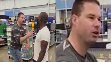 VIDEO: Sujeto intenta patear a joven dentro de Walmart y le lanza insultos racistas