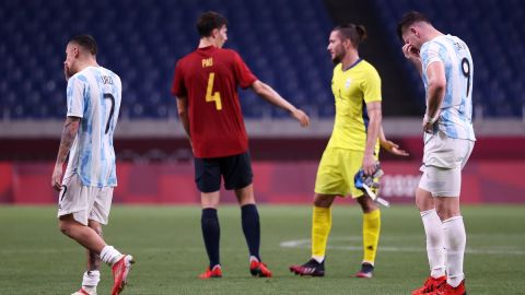 Argentina no pasó del empate contra España.