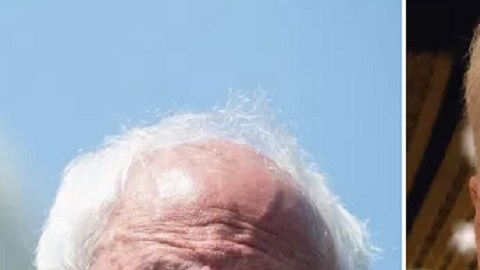 El senador Bernie Sanders, el presidente Joe Biden y el senador Jesús "Chuy" García.