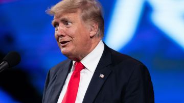 El expresidente Trump participó en una conferencia conservadora en Dallas.