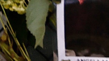 El monumento que tiene fotos de algunos de los desaparecidos del condominio Champlain Towers South.