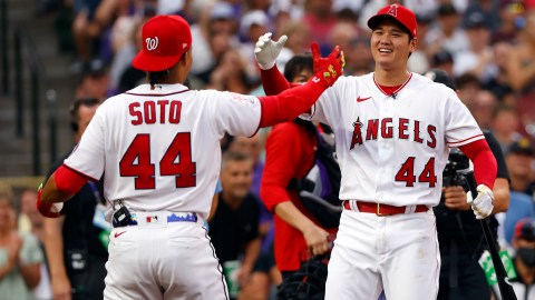 Juan Soto y Shohei Ohtani en el Home Run Derby