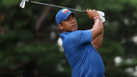 El venezolano Vegas cerró con tres birdies seguidos.