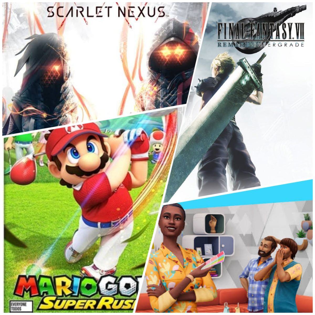 Mario Golf Super Rush Final Fantasy VII Remake Intergrade Scarlet Nexus Los Sims 4 Interiorismo
