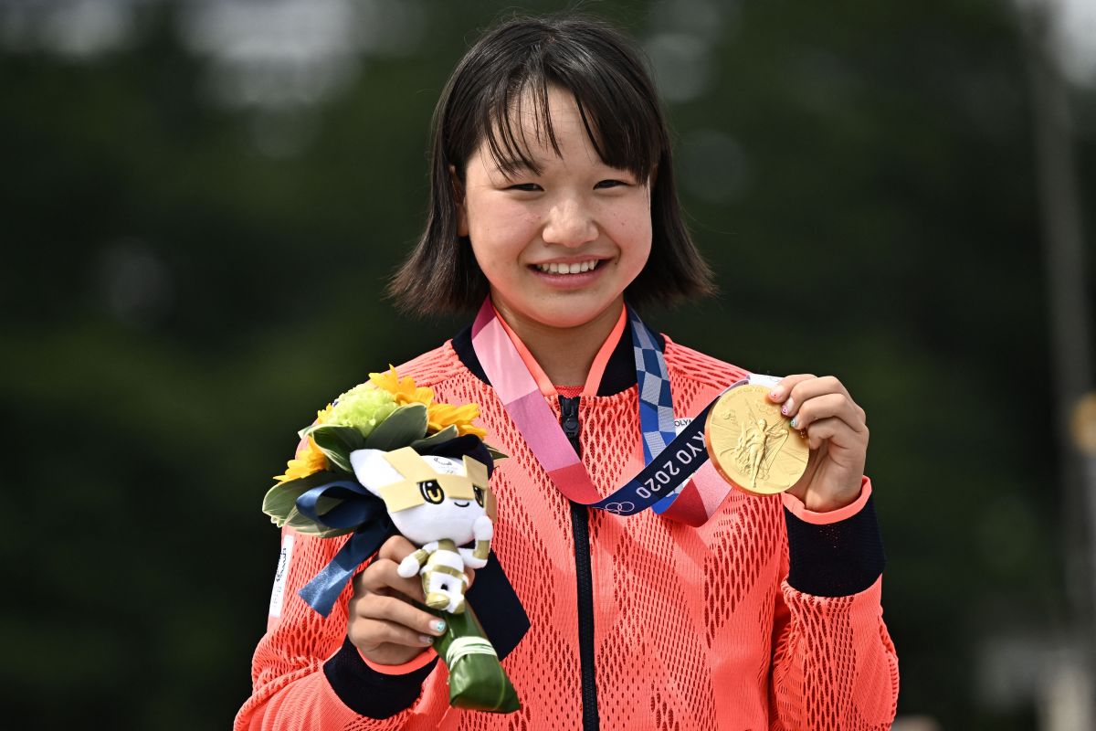 Momiji Nishiya ganó la primera medalla de oro en la historia de la disciplina en los Juegos Olímpicos.