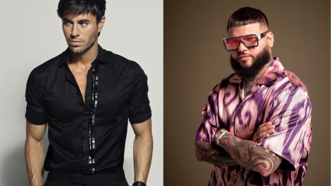 Enrique Iglesias junto a Farruko.