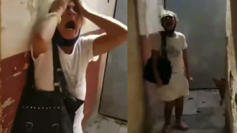 Una madre en Cuba grita por su hijo.