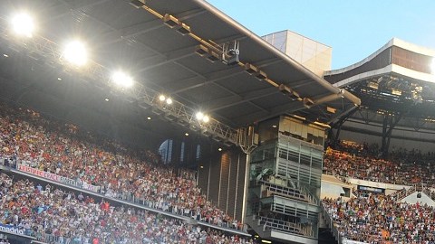 Cristiano Ronaldo hizo que se llenara el Santiago Bernabéu en su presentación en 2009.