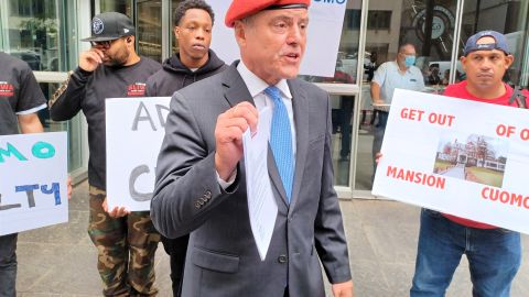 Curtis Sliwa, candidato republicano a la alcaldía de NYC, agosto 2021.