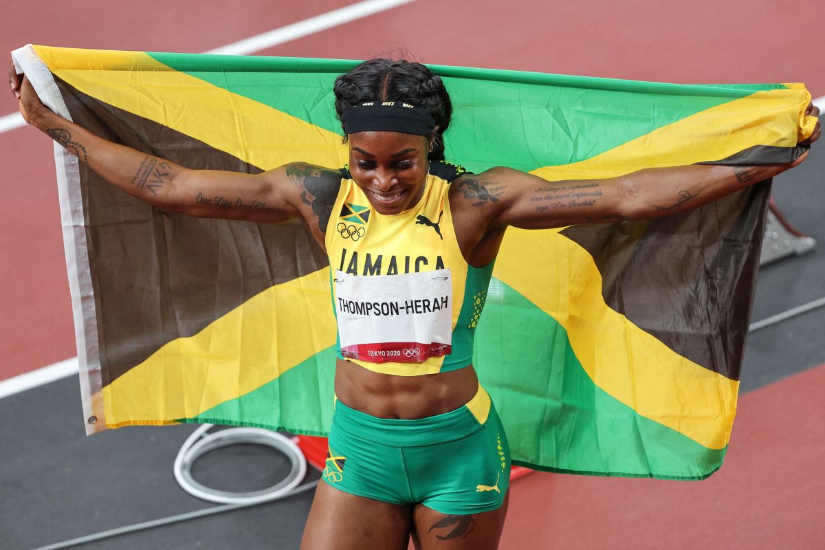 Tokyo: Jamaican sprinter Elaine Thompson-Herah’s extraordinary achievement in winning double gold in the 100m and 200m for the second time