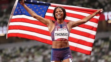Gabrielle Thomas es la tercera mujer más rápida del mundo en los 200 metros.