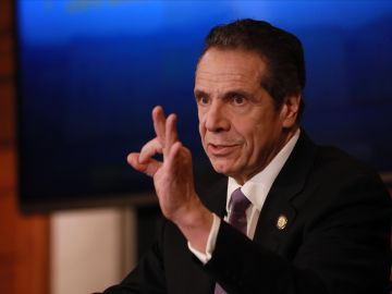 New York Governor Andrew Cuomo Holds His Daily Coronavirus Briefing In Albany