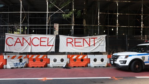 Inquilinos protestan en Nueva York. (Archivo)