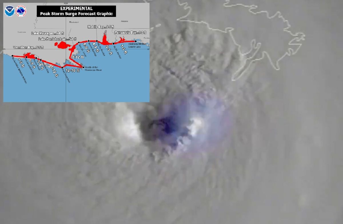 El huracán Ida podría causar tantos o más daños que el Katrina.