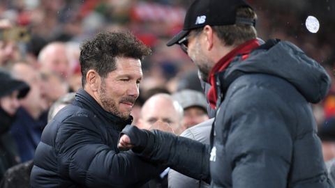 Klopp y Simeone se volverán a ver las caras en la Champions League.