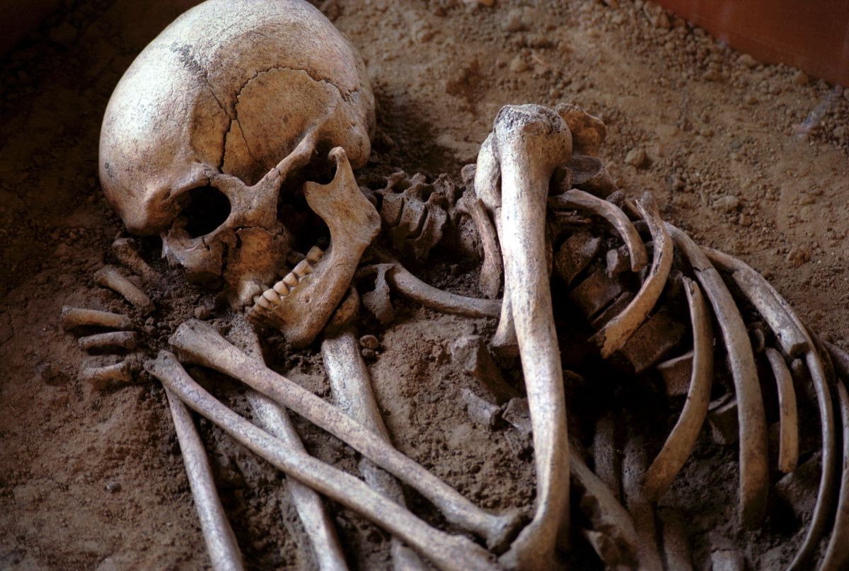 Eternal love ?: The embrace between 2 skeletons 1,500 years ago that could hide a great tragedy