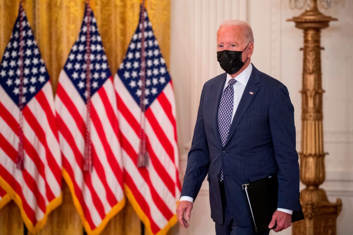 El presidente de Estados Unidos, Joe Biden, durante una conferencia de prensa este viernes sobre la crisis en Afganistán.