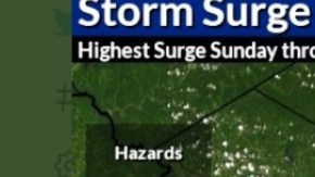 Zonas en riesgo para mañana domingo.