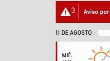 Pronóstico para los próximos días.