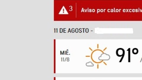 Pronóstico para los próximos días.