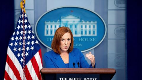 Jen Psaki en rueda de prensa