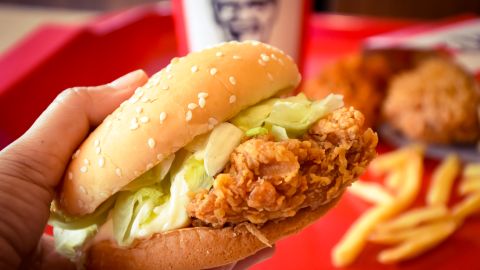 Hamburguesa pollo KFC