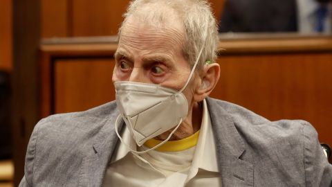 Robert Durst al cierre del juicio en su contra en Inglewood, California.