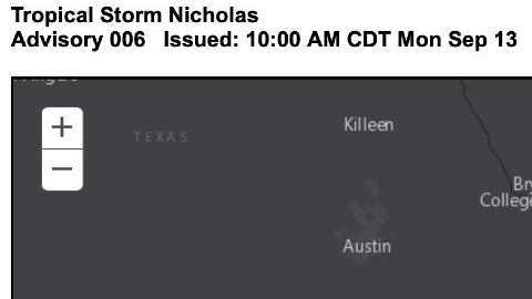 Texas y Louisiana en alerta por el paso de tormenta tropical Nicholas