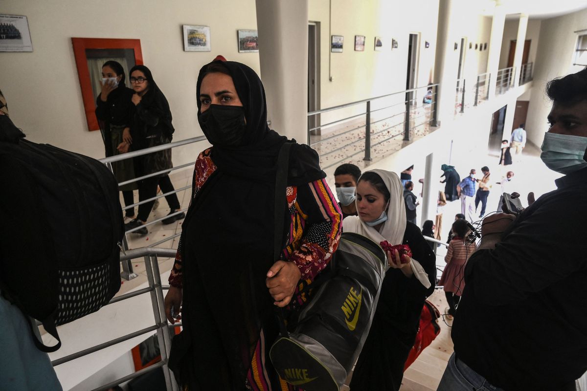 Afghan women’s youth soccer team escapes to Pakistan