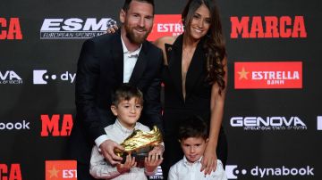 Messi y sus hijos