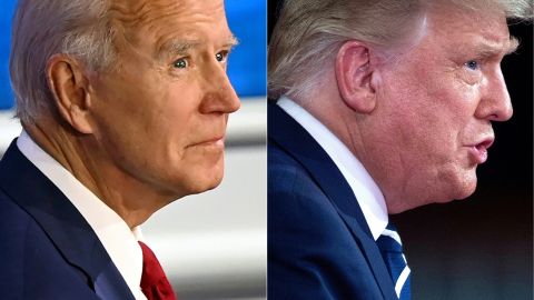 El presidente Joe Biden y el expresidente Donald Trump.