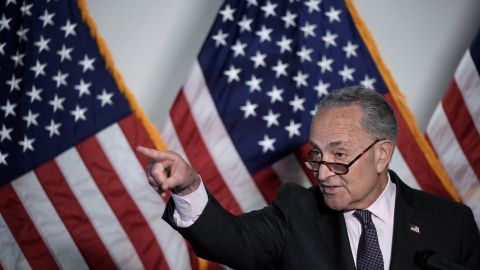 El líder de la mayoría en el Senado, Chuck Schumer.