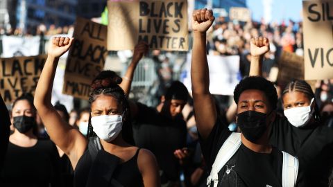 Black Lives Matter en manifestación