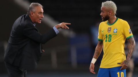 Tite y Neymar