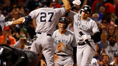 Giancarlo Stanton y Aaron Judge