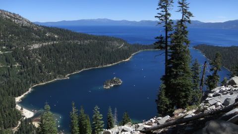 South Lake Tahoe antes del incendio Caldor