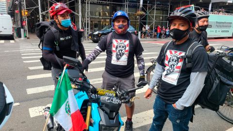 Estiman que hay  65,000 repartidores en NYC, pero la cifra llegó a 90,000 durante la pandemia.