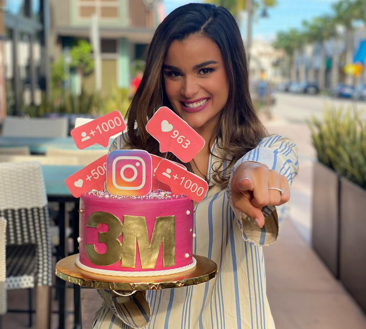 Clarissa Molina festeja que llegó a los 3 millones en Instagram El