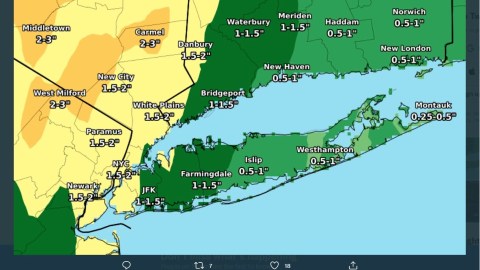 Pronóstico de lluvia acumulada hasta mañana.