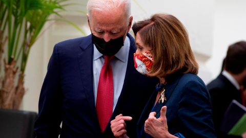 US President attends House Democratic Caucus meeting to push for an infrastructure deal