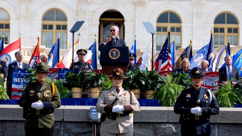 US President Biden attends the 40th annual national peace officers memorial service