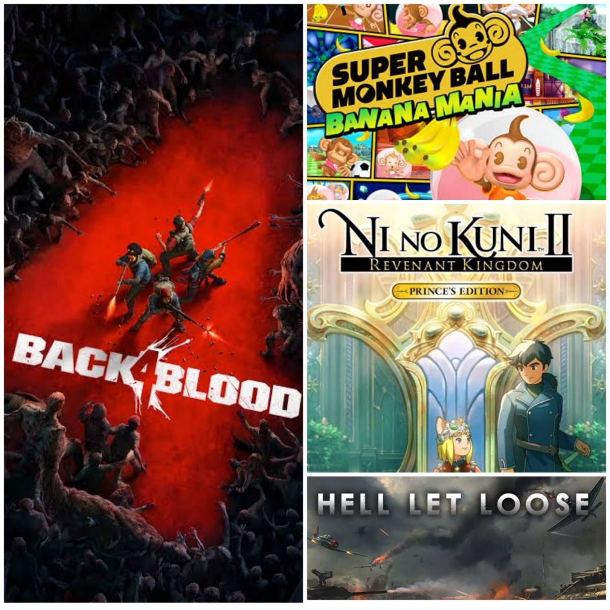 Review: Back 4 Blood, Ni no Kuni II: Revenant Kingdom, Hell Let Loose y Super Monkey Ball: Banana Mania