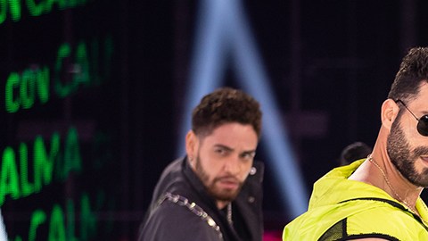 Adrián Di Monte y Sandra Itzel