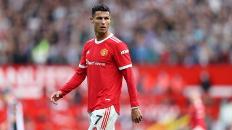 CR7 entró al 57' en lugar del uruguayo Edinson Cavani, pero no pudo darle el triunfo al United.