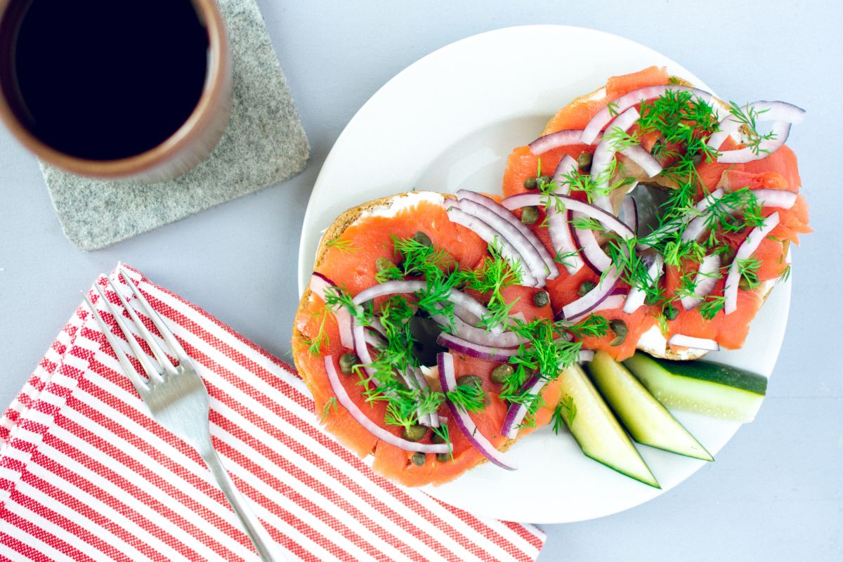 Desayuno de salmon- Vitamina D