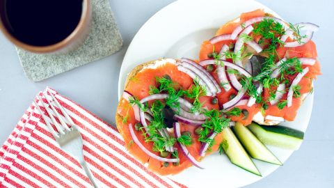 Desayuno de salmon- Vitamina D