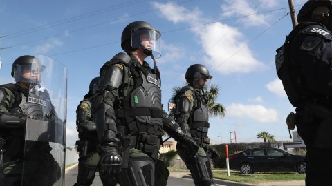 U.S. Customs And Border Protection Agents Train For Possible Immigrant Caravan